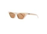 Off White Dames/Dames Madison Cat Eye Zonnebril (Goud)