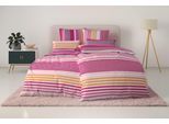 Bettwäsche OTTO HOME "Elvea", pink, B/L: 135cm x 200cm, 1 Stk., 1 Stk., Linon, B/L: 80cm x 80cm, 2 Stk., Linon, Obermaterial: 100% Baumwolle, Bettwäsche, Bettwäsche, in Gr. 135x200 oder 155x220 cm, 100% Baumwolle, Streifen