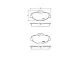 MAGNETI MARELLI Bremsbelagsatz, Scheibenbremse 363700450049 für Mercedes