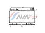 AVA QUALITY COOLING Kühler, Motorkühlung to2464 für LEXUS