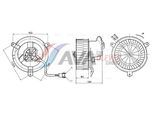 AVA QUALITY COOLING Innenraumgebläse ms8784 für Mercedes