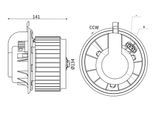 MAHLE Innenraumgebläse ab312000s für VW