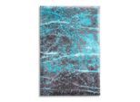 Badematte GRUND Gr. 3, blau (grau, ozean), halbrund (50cm x 80cm ), 1 Stk., Badematten, Badematte