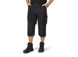 Arbeitsshorts HERO BY JOHN MEDOOX "TACOMA Pro Workwear 3/4-Hose", Herren, Gr. 52, schwarz, Sweatware, 65% Polyester, 35% Baumwolle, gerade kurz, Hosen, Arbeits-3/4-Hose in Funktionsqualität für Herren