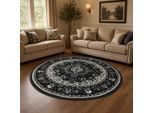 Muratap Nain klassiek rond vintage oosters vloerkleed medaillon 200 cm rond