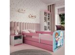 Mid.you , Weiß, Pink , Holz , Birke , Sperrholz,Schichtholz , H2 , 1-Zonen , links montierbar, rechts montierbar , 80x160 cm , nicht verstellbar ,