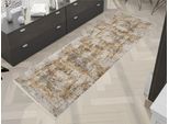 Teppich OCI DIE TEPPICHMARKE "BESTELLER CAVA", beige, mix, B:80cm H:8mm L:250cm, Viskose, Teppiche, Teppich, Glanz Viskose, mit Fransen, Hoch Tief Struktur, Vintage, Wohnzimmer
