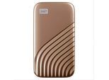 WESTERN DIGITAL SSD-Festplatte "Mobile Festplatte "My Passport SSD" 1 TB", goldfarben, 1000 GB, Schreibgeschwindigkeitmaximal 1000 MB/s Lesegeschwindigkeitmaximal 1050 MB/s, Festplatten