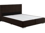 Boxspringbett COTTA "Simba in verschiedenen Farben und Breiten erhältlich, ohne Matratze", braun, Komplettbetten, Struktur fein Polyester ohne Matratze, Liegefläche B/L: 180cm x 200cm Betthöhe: 55cm, kein Härtegrad, ohne Matratze, Boxspringbett, Bezugsstoff: Struktur fein, L:209cm