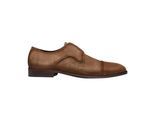 Boss Heren Derrek suède derby-schoenen met lage hak (Medium Beige)