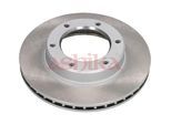 ASHIKA Bremsscheibe 6002272c Vorderachse belüftet 285mm 25mm für TOYOTA