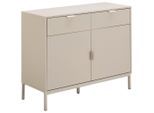 Mid.you Sideboard Rhodes, Kaschmir, Metall, Holzwerkstoff, 2 Fächer, 2 Schublade(n) Schubladen, 100x80x40 cm, Bsci, Wohnzimmer, Kommoden & Sideboards, Sideboards