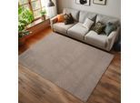 Teppich AYYILDIZ TEPPICHE "HELIX 2200", beige, B:280cm H:7mm L:370cm, Teppiche, Teppich, 3D-Effekt durch Cut-Loop-Webtechnik