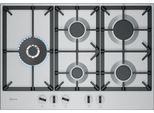 NEFF Gas-Kochfeld "T27CIS8N0", edelstahl, B:75cm H:4,5cm T:52cm, Kochfelder, Präzise Steuerung mit FlameSelect & stabile Gusseisen-Topfträger