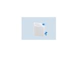 Hünersdorff Wasserkanister ECO 12 L mit Hahn, HD-PE natur, fest montierter Ablasshahn (blau) (817500)