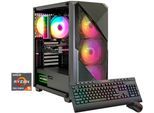 GAMEMAX Gaming-PC "Striker 8169 AMD Ryzen 5 7500F 32GB DDR5 1TB SSD RX 9070", bunt (schwarz), Microsoft Windows 11 Home (64 Bit), 32 GB RAM 1.000 GB SSD, Desktop-PCs, Windows 11, DDR5 RAM