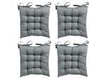 Madison Toscane kussen basic grey 46x46 - 4 stuks
