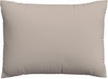 Kissenbezug SCHLAFGUT "Premium Kissenbezug Knitted Jersey (1 St)", beige (sand mid), B:60cm L:80cm, Jersey, Obermaterial: 95% Baumwolle, 5% Elasthan, Kissenbezüge, Kissenbezug, Ton-in-Ton Reißverschluss, Bio-Baumwolle mit Elasthan, Uni, OEKO Tex
