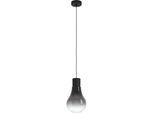EGLO Hängeleuchte "CHASELY", schwarz (schwarz, grau), Ø 20cm H: 110cm, 1 Stk., Leuchten, Hängeleuchte in schwarz aus Stahl - exkl. E27 - 40W, Hängeleuchte