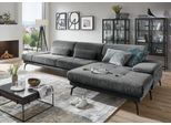 Ecksofa DIE PLANBAR "MP-IN20126 L-Form mit Federkern-Polsterung", grau (anthrazit), B:328cm H:82cm T:190cm, 100% Polyester, Sofas, Ecksofa, mit Kopfteilverstellung, optional Sitztiefen- & Armteilverstellung