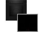 NEFF Backofen-Set "BX16IB", Energieeffizienz: A, schwarz, Herdsets, CircoTherm auf 3 Ebenen & Touch Control mit schneller Powerstufe, Backofen-Set