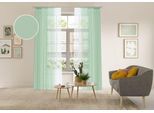 Gardine OTTO HOME "Nivva", grün, B:140cm H:175cm, Polyester, Gardinen, Gardine, Transparent, Kräuselband, Pflegeleicht, 2er Set