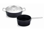 Topf-Set FISSLER "Adamant", schwarz, Töpfe, Topf-Set, Made in Germany