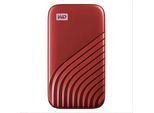 WESTERN DIGITAL SSD-Festplatte "Mobile Festplatte "My Passport SSD" 1 TB", rot, 1000 GB, Schreibgeschwindigkeitmaximal 1000 MB/s Lesegeschwindigkeitmaximal 1050 MB/s, Festplatten, SSD-Festplatte