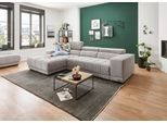 Ecksofa DIE PLANBAR "MP-IN15053 L-Form schmaler Schenkel", grau, B:303cm H:75cm T:190cm, 88% Polyester; 12% Polyamid, Sofas, Ecksofa, wahlweise mit Kopfteilverstellung und manueller Vorziehbank