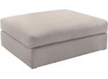 Polsterhocker OTTO HOME "Soft&Cosy XL, B: 101 cm - OTTO. Verlässliche Qualität.", grau (taupe), B:101cm H:52cm T:97cm, 100% Polyester, Hocker, Polsterhocker, Mega-Hocker, in Cord oder Chenille-Struktur wählbar