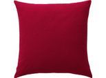 Kissenhülle PEREIRA DA CHUNA Gr. 2, rot (bordeaux), B:80cm L:80cm, Baumwolle, 100% Baumwolle, Kissenbezüge, Kissenhülle