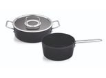 Topf-Set FISSLER "Adamant", schwarz, Töpfe, Topf-Set, Made in Germany