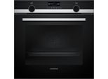 SIEMENS Pyrolyse Backofen "HB579GBR3", Energieeffizienz: A+, grau (edelstahl), B:59,4cm H:59,5cm T:54,8cm, Backöfen, Gesund snacken mit airFry & mühelose activeClean Reinigung, Pyrolyse Backofen