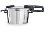 Schnellkochtopf FISSLER "Vitaquick Edition", silber (edelstahl, silber), Ø:22cm, Töpfe, Schnellkochtopf, Made in Germany, mit gelochtem Einsatz