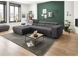 Ecksofa DIE PLANBAR "MP-IN15053 L-Form schmaler Schenkel", grau (anthrazit), B:303cm H:75cm T:190cm, 88% Polyester; 12% Polyamid, Sofas, Ecksofa, wahlweise mit Kopfteilverstellung und manueller Vorziehbank