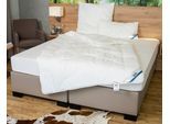 Microfaserbettdecke BECO "Medibett Made in Green, in drei Bezugsvarianten", transparent (weiß, neutral), B:135cm L:200cm, Bezug: 100% Polyester. Füllung: 100% Polyester, Bettdecken, Microfaserbettdecke, Bettdecke 135x200 cm, allergiker geeignet (Hausstauballergiker)