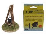 Krippen-Zubehör ALFRED KOLBE "Lagerfeuer mit Beleuchtung und Flacker-Ruhelicht, Weihnachtsdeko", braun, H:12cm Ø:7cm, Holzwerkstoff, Kunststoff, Dekofiguren, Krippen-Zubehör