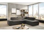 Ecksofa SIT & MORE "Alcudia L-Form", braun (schlamm), B:272cm H:73cm T:226cm, 100% Polyester, Sofas, Ecksofa, mit Armteilverstellung, optional Kopfteilverstellung und Bettfunktion
