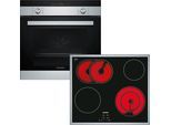 SIEMENS Backofen-Set "EQ112EA01Z", Energieeffizienz: A, silber (edelstahlfarben), Herdsets, 3D-Heißluft auf 3 Ebenen & extra Platz dank Bräter- und Zweikreiszone, Backofen-Set