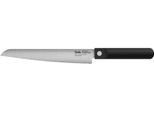 Brotmesser FISSLER "ProcCut Collection", schwarz (edelstahl, silber, schwarz), Klingenlänge 21cm, Spezialklingenstahl, Kochmesser, Brotmesser, Made in Germany, handgeschliffen, 12C27M Spezialmesserstahl