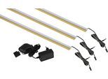 LED Unterbauleuchte HOME AFFAIRE "SERIO-LED", weiß (weiß neutral), B:22cm H:1cm T:1cm, Leuchten, 3X, 2X oder 1X LED PROFIL (je nach Ausführung)