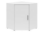 Milino Eckkommode, Weiß, Kunststoff, 2 Fächer, 71.5x83x71.5 cm, FSC Mix, Typenauswahl, Beimöbel erhältlich, stehend, Wohnzimmer, Kommoden & Sideboards, Kommoden