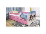 Mid.you , Weiß, Pink , Holz , Birke , Sperrholz,Schichtholz , H2 , 1-Zonen , links montierbar, rechts montierbar , 80x160 cm , nicht verstellbar ,