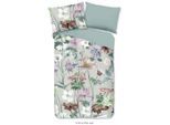 Möbelix , Grün, Mehrfarbig, Hellgrau , Textil , Blume , 140x200 cm , Oeko-Tex® Standard 100, BCI (Better Cotton Initiative) , atmungsaktiv ,