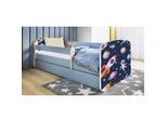 Mid.you , Blau, Weiß , Holz , Birke , Sperrholz,Schichtholz , H2 , 1-Zonen , links montierbar, rechts montierbar , 80x160 cm , nicht verstellbar ,