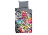 Möbelix , Anthrazit, Grau, Mehrfarbig , Textil , Mandala , 140x200 cm , Oeko-Tex® Standard 100, BCI (Better Cotton Initiative) , atmungsaktiv ,