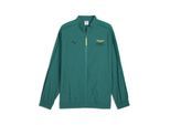 Sweatjacke PUMA "PUMA x ASTON MARTIN ARAMCO F1 TEAM T7 Trainingsjacke Herren", Herren, Gr. S, grün (grün lux), Obermaterial: 93% Nylon, 7% Polyester. Taschenfutter: 7% Polyester, 93% Nylon. Einsatz: 100% Nylon, Sweatjacken Sweatjacke