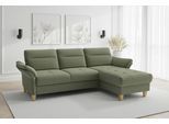 Ecksofa SIT & MORE "Pamela L-Form, B: 230 cm, optional Schlaffunktion & Bettkasten", olive, B:230cm H:90cm T:164cm, 95% Polyester 5% Polyamid, Sofas, Ecksofa, wahlweise mit Armteilverstellung, Sofa mit Federkern, Sitzhöhe: 48 cm