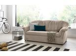 3-Sitzer DOMO COLLECTION "Pegnitz für kleine Räume, Breite 185cm", braun (braun, beige), B:185cm H:82cm T:82cm, 100% Polyester, Sofas, 3-Sitzer, zeitlos, elegante Armlehnen, komfortabel