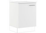 Unterschrank IMPULS KÜCHEN "Valencia & Tirana", in drei Breiten, Höhe: 72,3 cm", weiß, B:60cm H:72,3cm T:57,6cm, Dekorfolie, Holzwerkstoff, Schränke, Unterschrank, vormontiert, mit Drehtür, mit zwei verstellbaren Fachböden